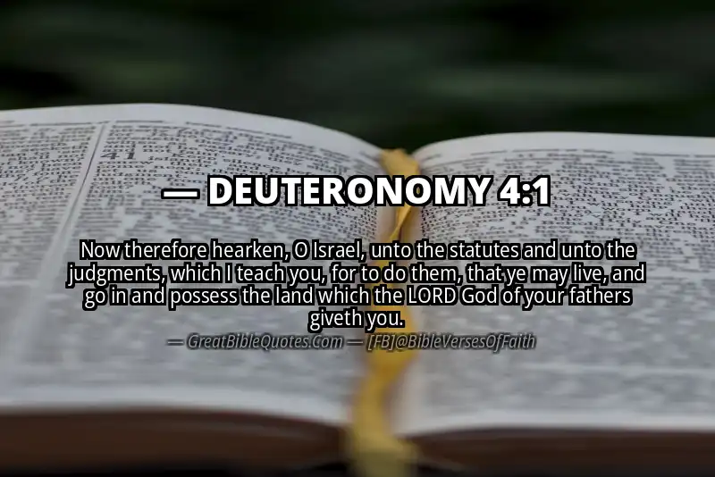 DEUTERONOMY 4:1 Verse