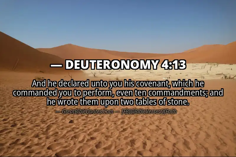 DEUTERONOMY 4:13 Verse