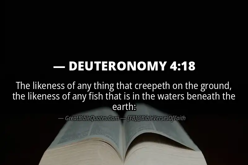 Bible verse: DEUTERONOMY 4:18 Image