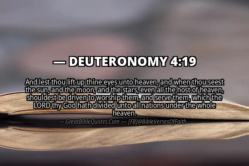 DEUTERONOMY 4:19 Verse Image