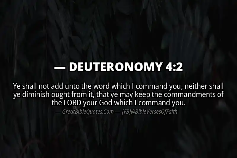 DEUTERONOMY 4:2 Verse