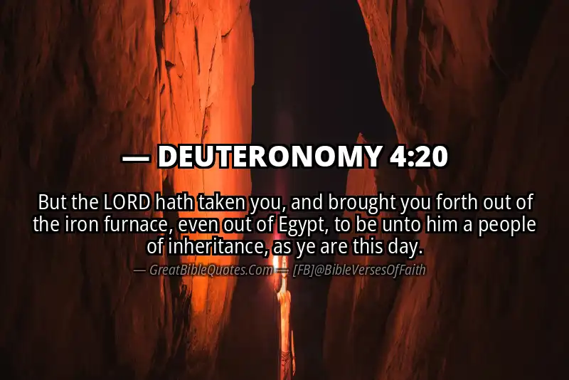 Bible verse: DEUTERONOMY 4:20 Image