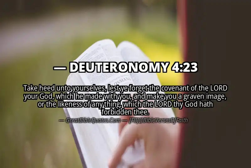 DEUTERONOMY 4:23 Verse