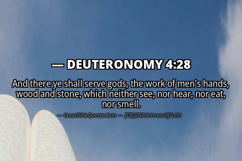DEUTERONOMY 4:28 Verse