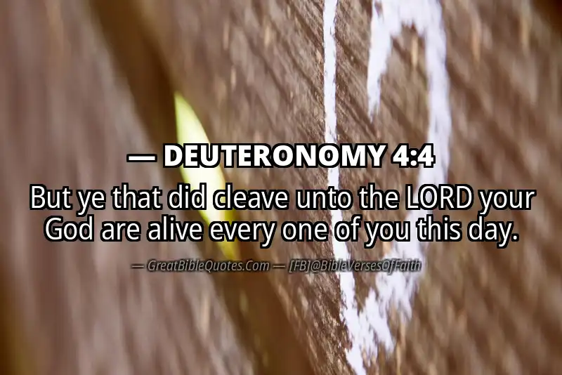 Bible verse: DEUTERONOMY 4:4 Image