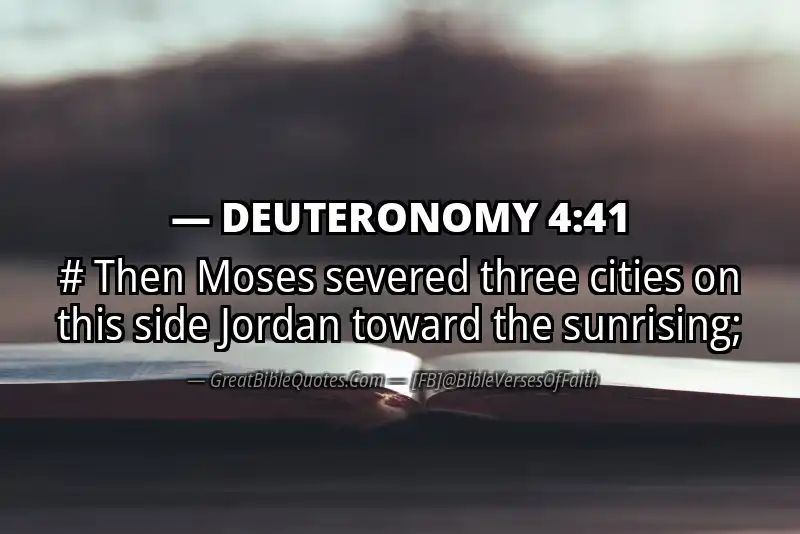 DEUTERONOMY 4:41 Verse