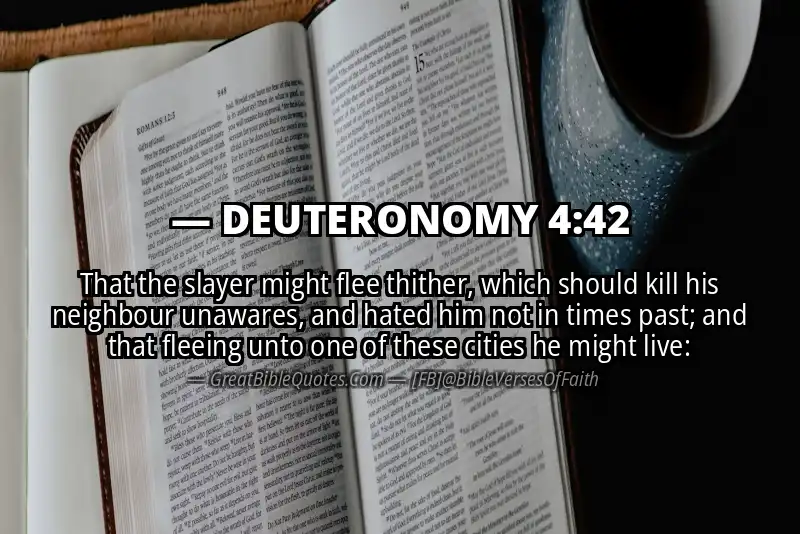 DEUTERONOMY 4:42 Verse