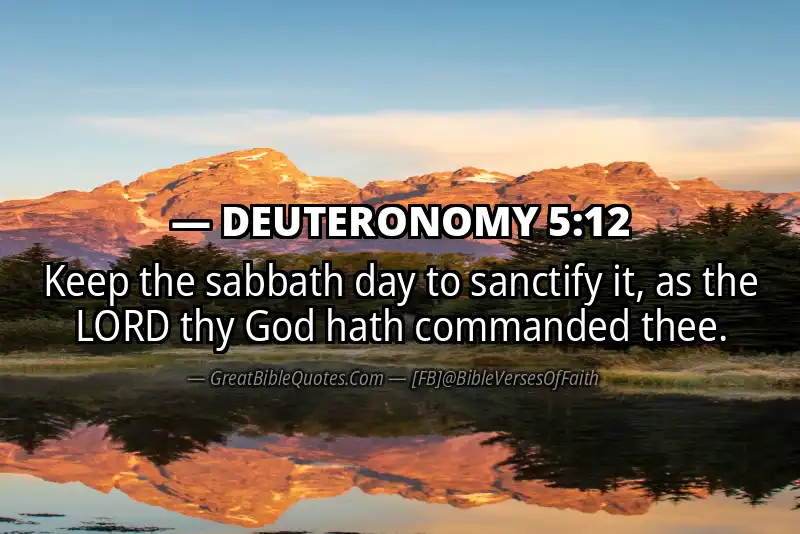 DEUTERONOMY 5:12 Verse