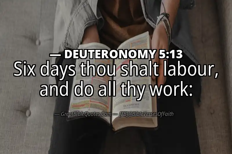 DEUTERONOMY 5:13 Verse