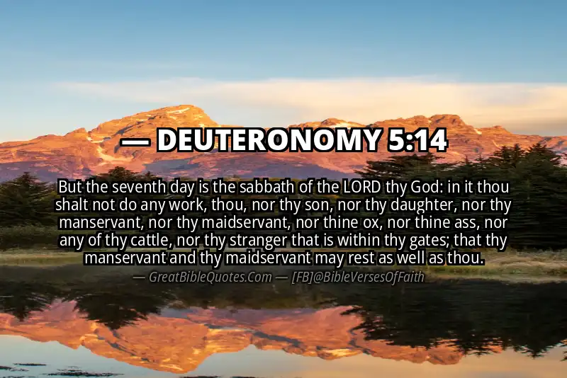 DEUTERONOMY 5:14 Verse