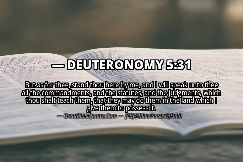 Bible verse: DEUTERONOMY 5:31 Image