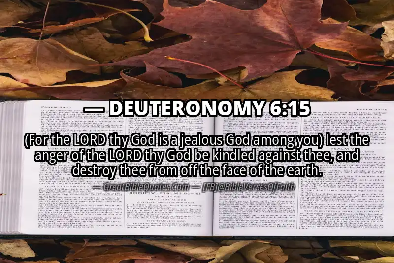 Bible verse: DEUTERONOMY 6:15 Image