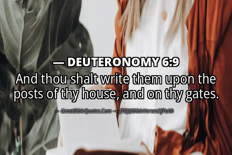 DEUTERONOMY 6:9 Verse