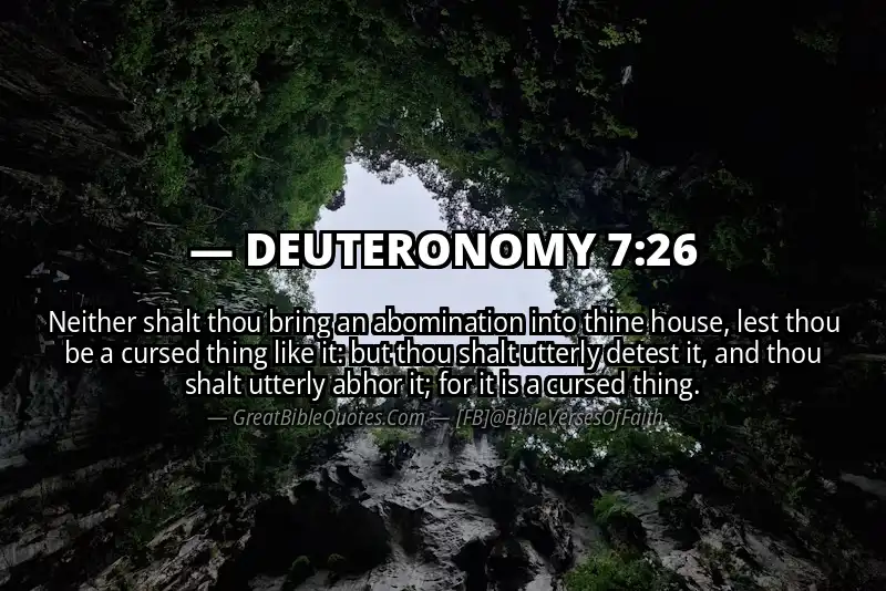Bible verse: DEUTERONOMY 7:26 Image