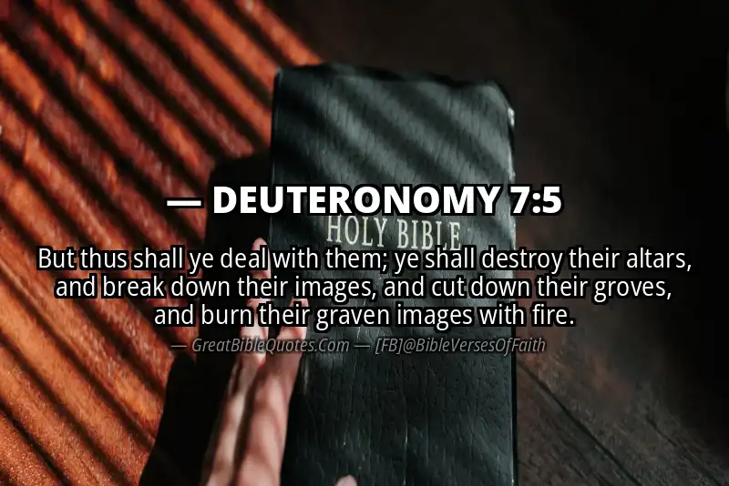 DEUTERONOMY 7:5 Verse