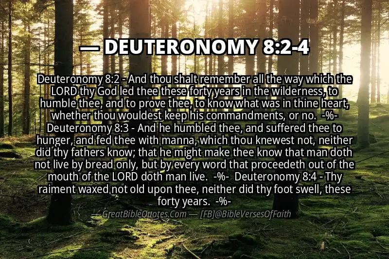 Image for DEUTERONOMY 8:2-4 Bible verse
