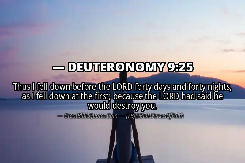 DEUTERONOMY 9:25 Verse
