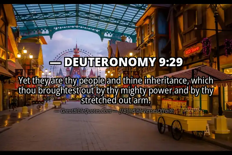 DEUTERONOMY 9:29 Verse