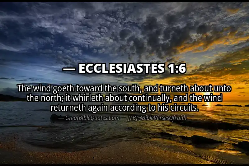 ECCLESIASTES 1:6 Verse Image