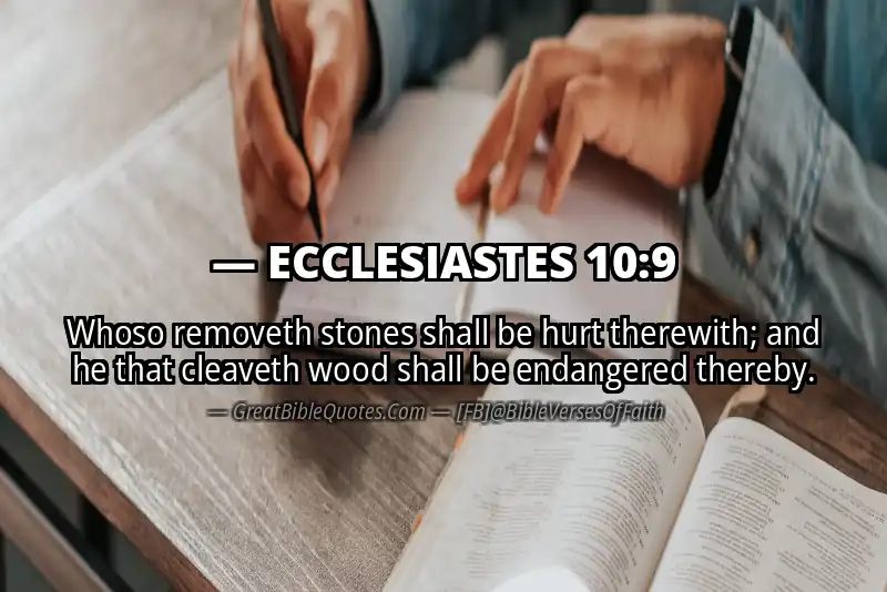 ECCLESIASTES 10:9 Verse