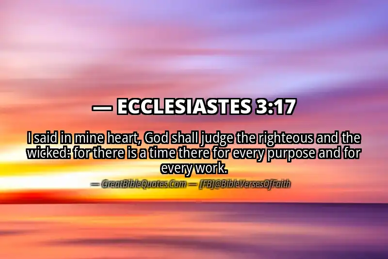 ECCLESIASTES 3:17 Verse