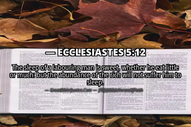 ECCLESIASTES 5:12 Verse
