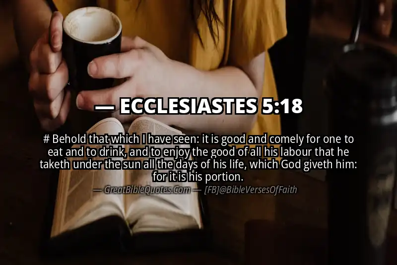ECCLESIASTES 5:18 Verse