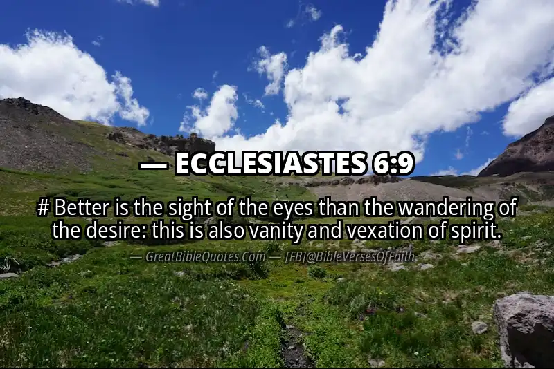 ECCLESIASTES 6:9 Verse
