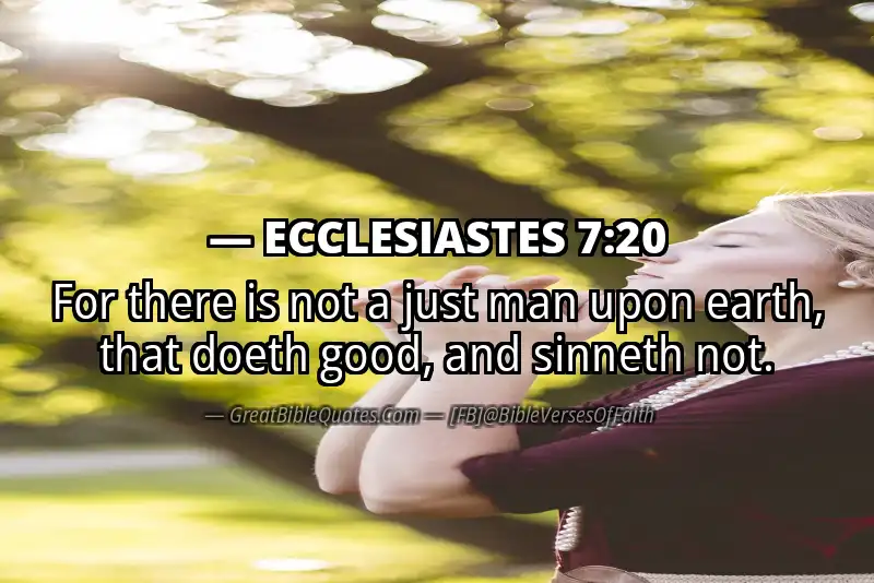 ECCLESIASTES 7:20 Verse Image