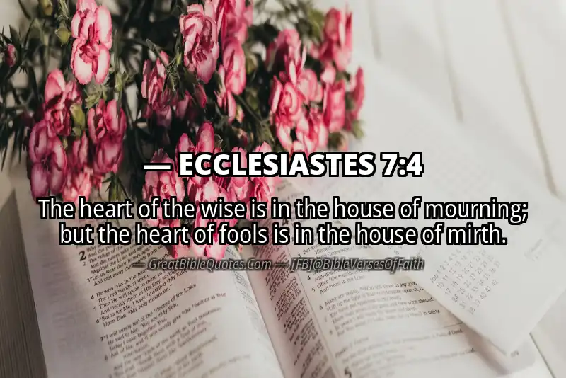 ECCLESIASTES 7:4 Verse