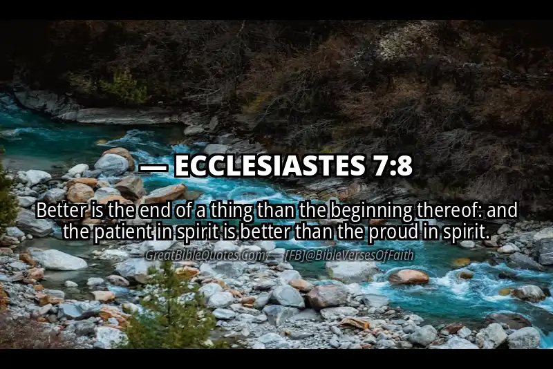 ECCLESIASTES 7:8 Verse