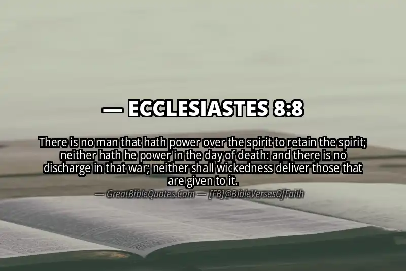 ECCLESIASTES 8:8 Verse
