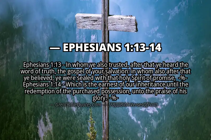 Image for EPHESIANS 1:13-14 Bible verse