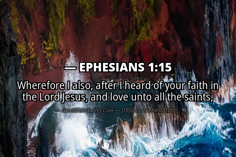 EPHESIANS 1:15 Verse