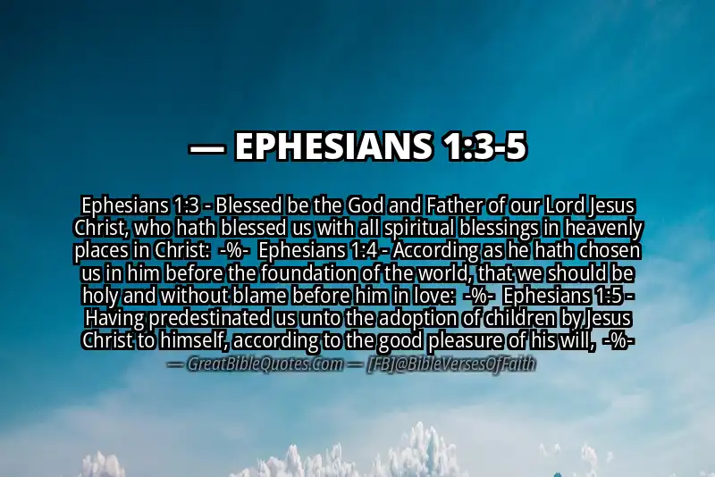 Image for EPHESIANS 1:3-5 Bible verse