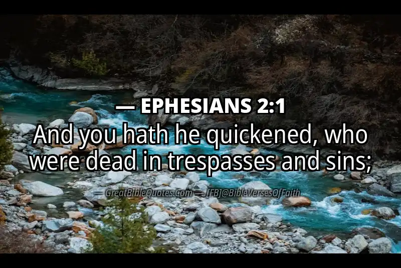 Bible verse: EPHESIANS 2:1 Image