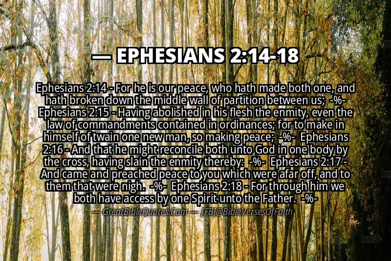 Image for EPHESIANS 2:14-18 Bible verse