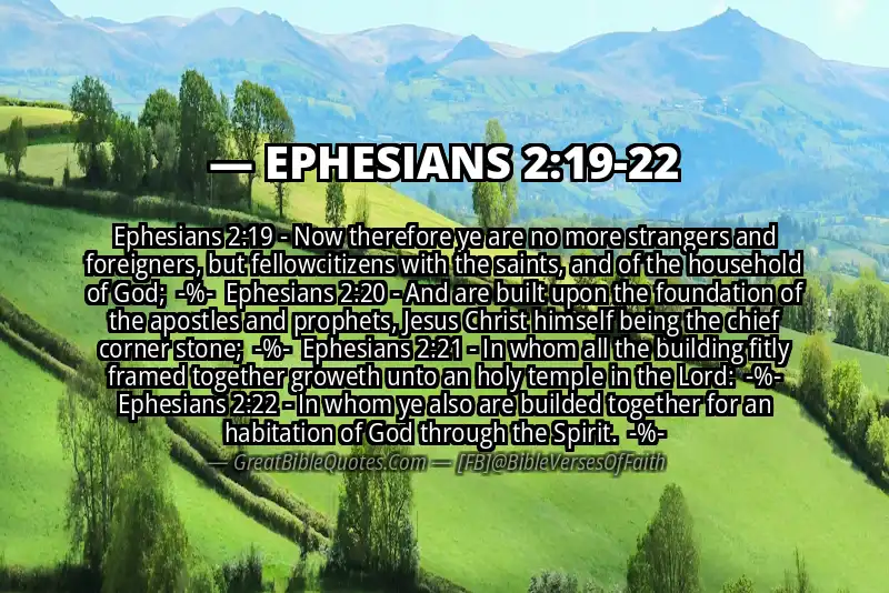 Image for EPHESIANS 2:19-22 Bible verse