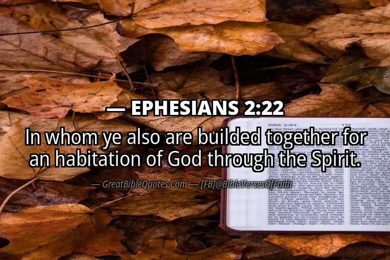 Bible verse: EPHESIANS 2:22 Image