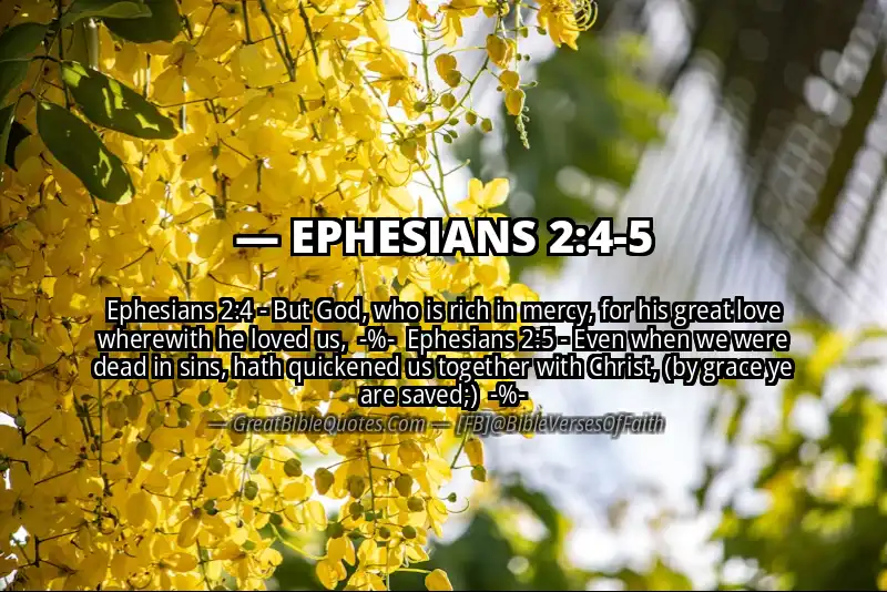 Image for EPHESIANS 2:4-5 Bible verse