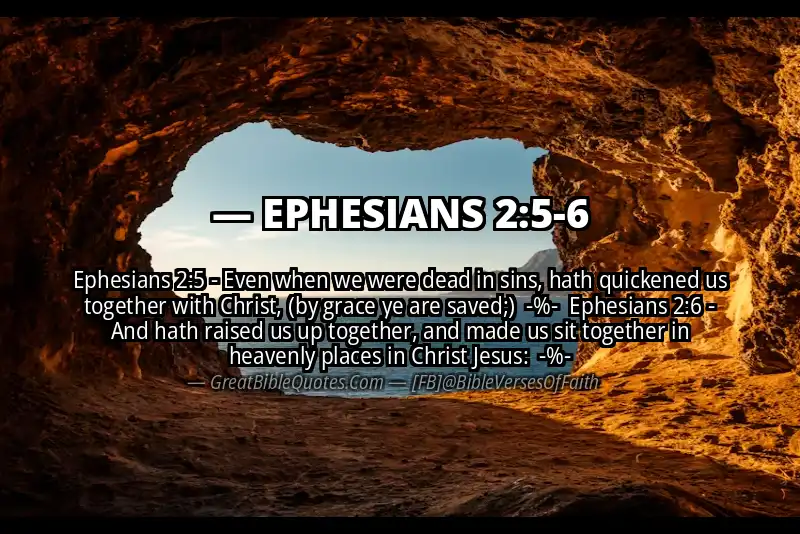 Image for EPHESIANS 2:5-6 Bible verse