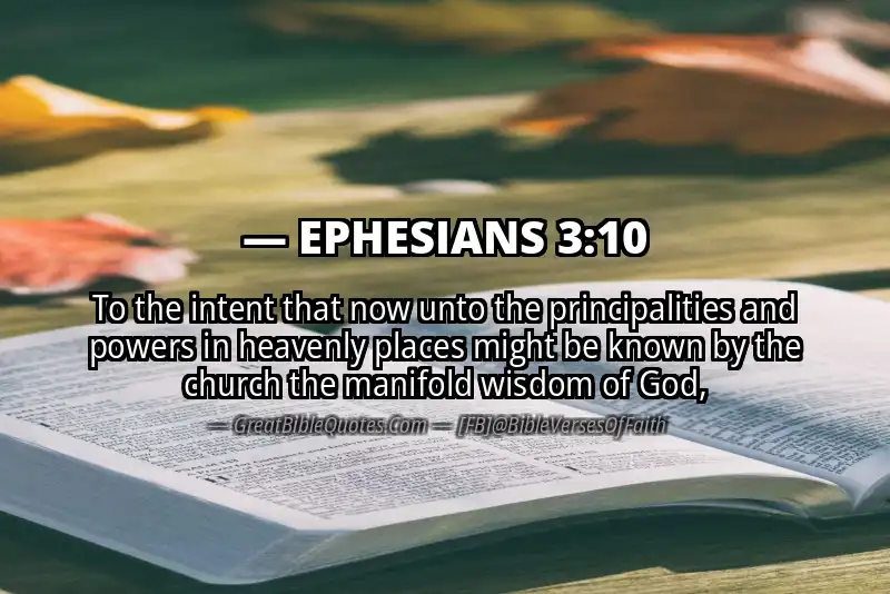 EPHESIANS 3:10 Verse