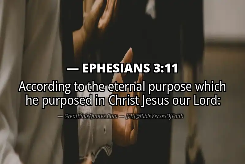 EPHESIANS 3:11 Verse