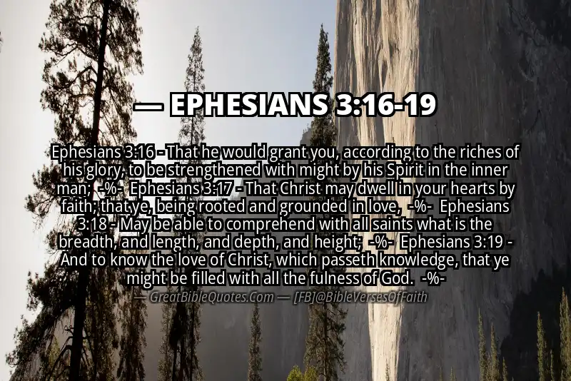 Image for EPHESIANS 3:16-19 Bible verse