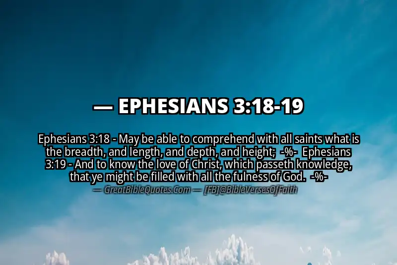 Image for EPHESIANS 3:18-19 Bible verse