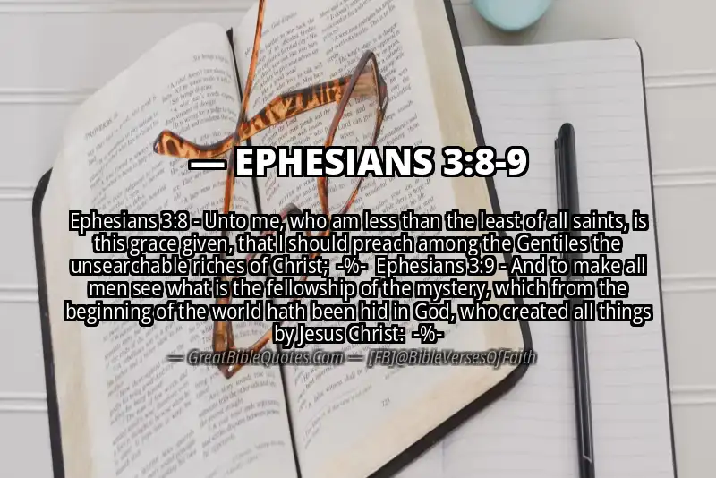 Image for EPHESIANS 3:8-9 Bible verse