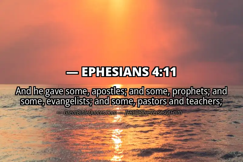 EPHESIANS 4:11 Verse