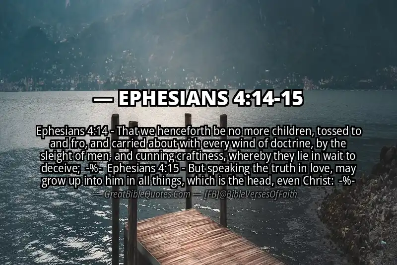 Image for EPHESIANS 4:14-15 Bible verse