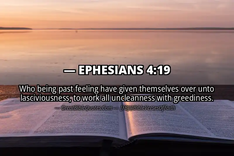 EPHESIANS 4:19 Verse