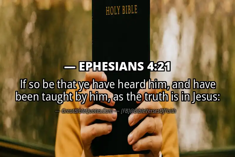 EPHESIANS 4:21 Verse